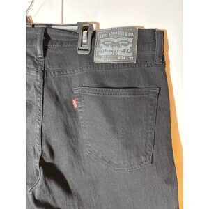 Levi Strauss & Co 511 Mens Black Slim‎ Fit Jeans W34 L32